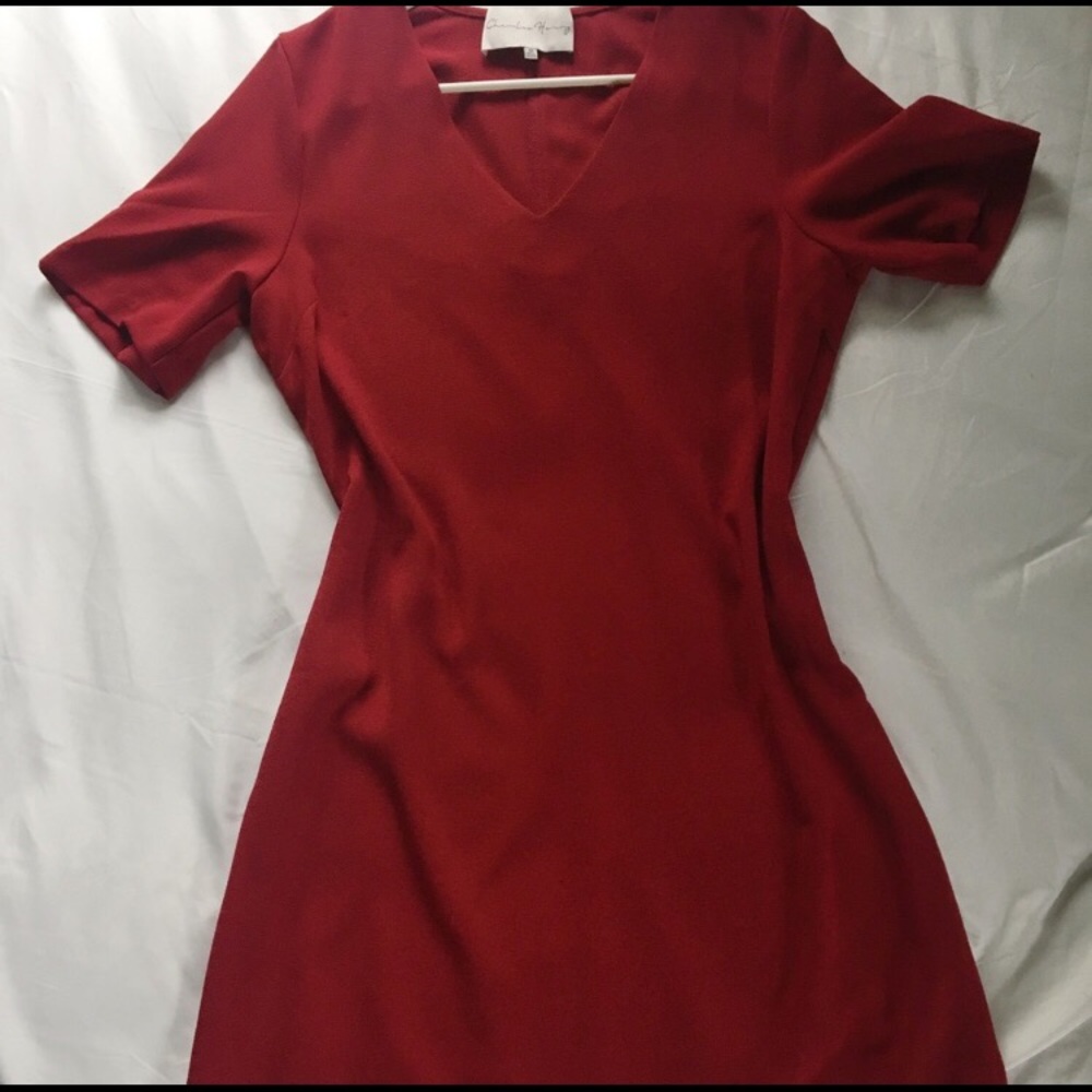 NWOT Charles Henry Red Dress